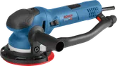 150mm 패드가 장착된 Bosch GET 75-150 랜덤 오빗 샌더.