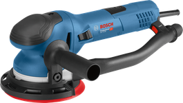150mm 패드가 장착된 Bosch GET 75-150 랜덤 오빗 샌더.