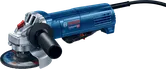 100mm 디스크가 장착된 Bosch GWS 9-100 P 각도 그라인더.