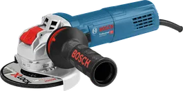 X-LOCK 시스템이 장착된 Bosch GWX 9-125 S 각도 그라인더.