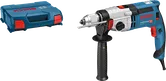 측면 핸들과 케이스가 있는 Bosch GSB 24-2 임팩트 드릴.