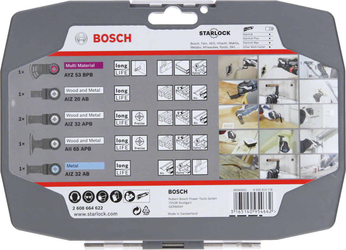 Bosch 스타락 전기 및 석고보드 작업용 블레이드 세트.