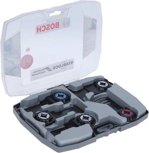 다용적 공구용 전기공사 및 건식벽체 세트, 6종 전기 및 건식벽체용 Bosch Starlock 세트