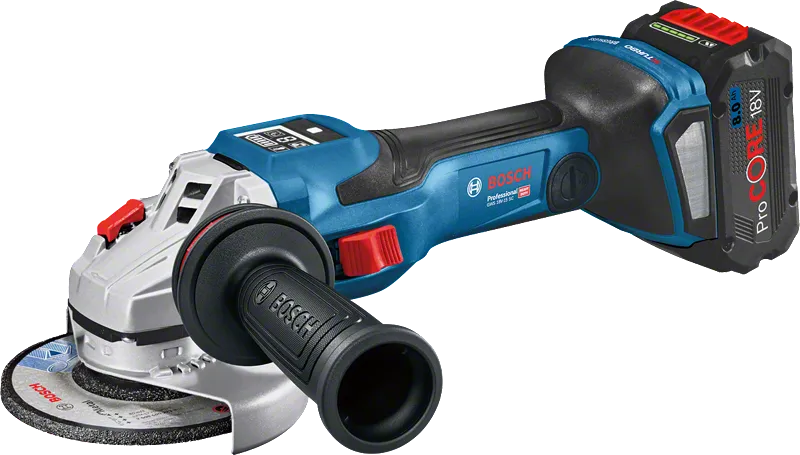 Bosch GWS 18V-15 SC 무선 각도 그라인더.