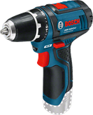 컴팩트한 디자인의 Bosch GSR 10.8-2-LI 무선 드릴.
