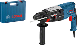 케이스가 포함된 Bosch GBH 2-28 로터리 해머 드릴.
