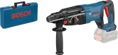 케이스가 있는 Bosch GBH 18V-26 D 무선 회전 해머.