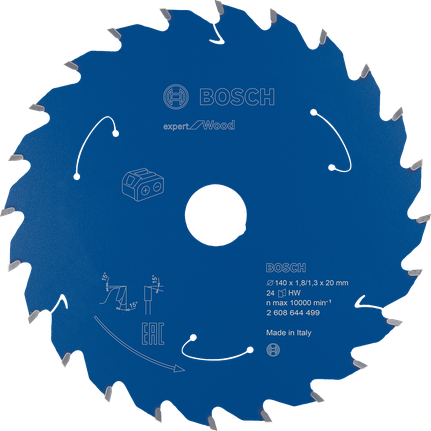 Bosch Expert for Wood 원형 톱날 140mm T24.