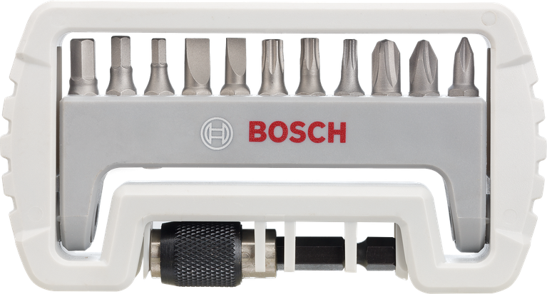 Bosch 컴팩트 스크루드라이버 비트 세트(자석 확장 기능 포함).