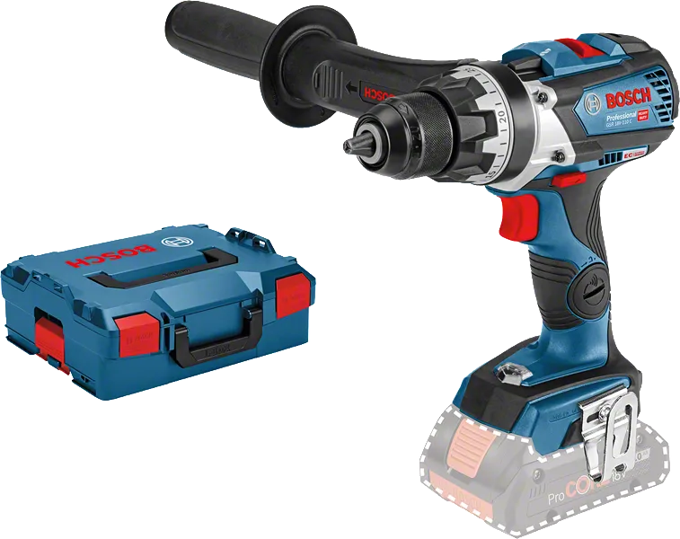 케이스가 포함된 Bosch GSR 18V-110 C 무선 드릴.