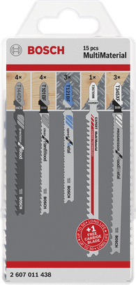 Bosch 멀티머티리얼 퍼즐 톱날 15개.