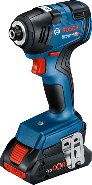 ProCORE18V 배터리가 장착된 Bosch GDR 18V-200 임팩트 드라이버.