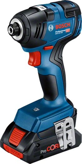 ProCORE18V 배터리가 장착된 Bosch GDR 18V-200 임팩트 드라이버.