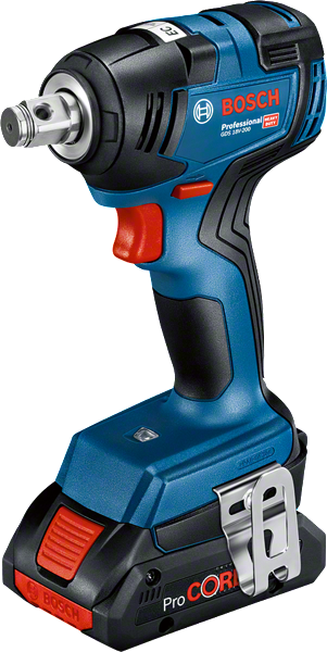 Bosch GDS 18V-200 무선 임팩트 렌치, 최대 토크 200Nm.