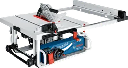 기울기 조절이 가능한 Bosch GTS 10 J 테이블 톱.