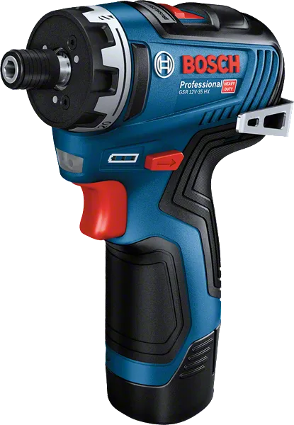 Bosch GSR 12V-35 HX 무선 드라이버, 컴팩트한 디자인.