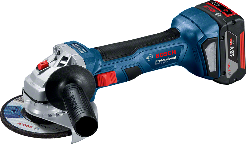 Bosch GWS 18V-7 무선 각도 그라인더.