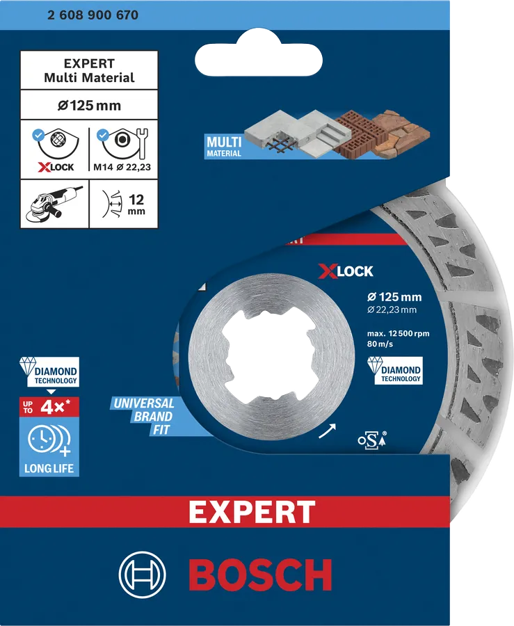 Bosch EXPERT Multi Material Topfscheibe - 115mm Für Winkelschleifer