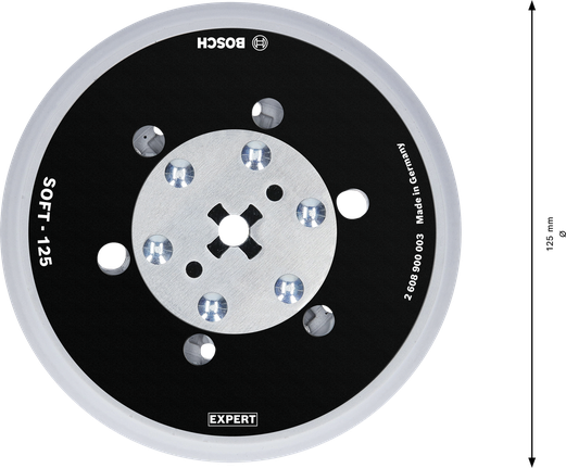 Bosch EXPERT 멀티홀 샌딩 패드 125mm 소프트.