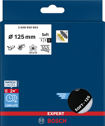 Bosch EXPERT 멀티홀 샌딩 패드 125mm 소프트.