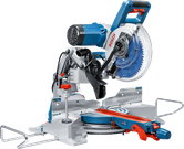 254mm 블레이드가 장착된 Bosch GCM 10 GDJ 미터 톱.