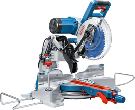 GCM 10 GDJ 254mm 블레이드가 장착된 Bosch GCM 10 GDJ 미터 톱.