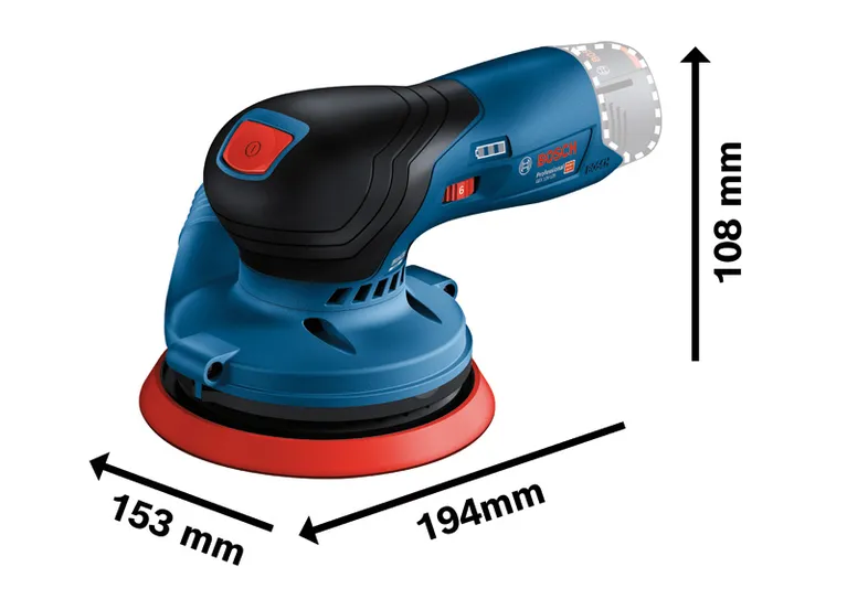 Bosch GEX 12V-125 무선 랜덤 오빗 샌더.