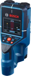 동적 디스플레이가 탑재된 Bosch D-tect 200 벽면 스캐너.