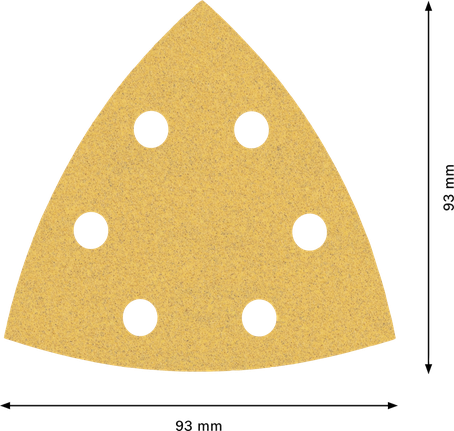 Bosch EXPERT C470 델타 사포 93x93mm 그릿 100.