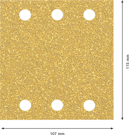 오비탈 샌더용 EXPERT C470 사포, 6홀 115 x 107mm, G 40 10종 Bosch EXPERT C470 사포 시트 115x107 mm 6홀.