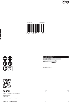 Bosch EXPERT C470 사포 세트 115 x 140 mm 10개.