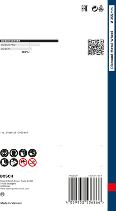 EXPERT Diamond Metal Wheel 대형 사이즈 컷팅 디스크 355 x 25.4mm Bosch 다이아몬드 메탈 휠 355×25.4mm.
