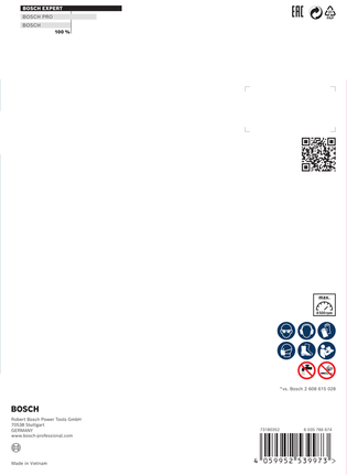 Bosch EXPERT 멀티 소재 다이아몬드 커팅 디스크 포장.