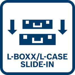  XL-BOXX에 슬라이딩 조립 방식이 적용되어 XL-BOXX와 L-BOXX 또는 L-Case를 결합할 수 있음