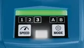 속도 및 모드 버튼이 있는 Bosch GDX 18V-210 C 제어판