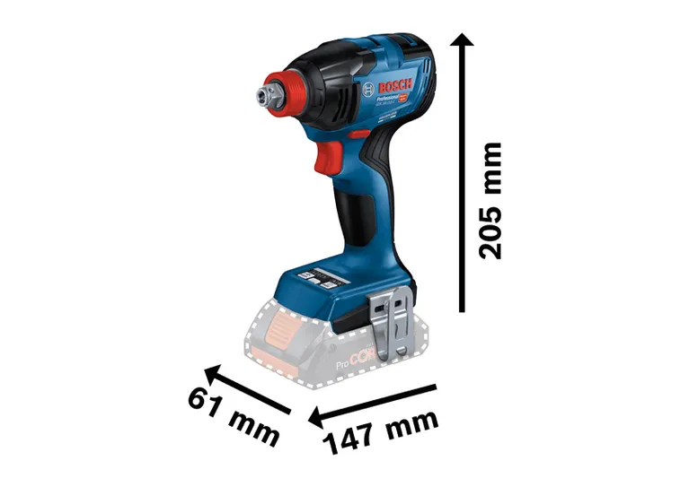 Bosch GDX 18V-210 C 무선 임팩트 드라이버/렌치.