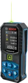 디스플레이 화면이 있는 Bosch GLM 50-27 CG 레이저 측정기.