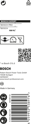 EXPERT CYL-9 MultiConstruction 드릴 비트 4 x 40 x 75mm Bosch EXPERT CYL-9 멀티컨스트럭션 드릴 비트 4x40x75mm.