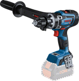 Bosch GSB 18V-150 C 무선 콤비 드릴(사이드 핸들 포함).