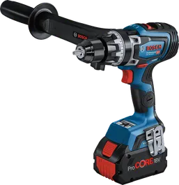 Bosch GSB 18V-150 C 무선 콤비 드릴(사이드 핸들 포함).