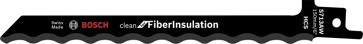 섬유 절연용 Bosch S 713 AW 왕복 톱날.