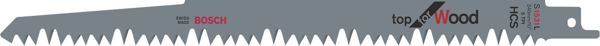 날카로운 이빨이 있는 목재용 Bosch 톱날 톱날.