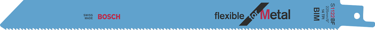 금속 왕복 톱날용 Bosch 플렉시블.