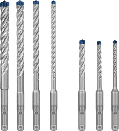 Bosch EXPERT SDS plus-7X 해머 드릴 비트 세트 7개.