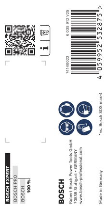 Bosch EXPERT SDS max-8X 해머 드릴 비트 포장.