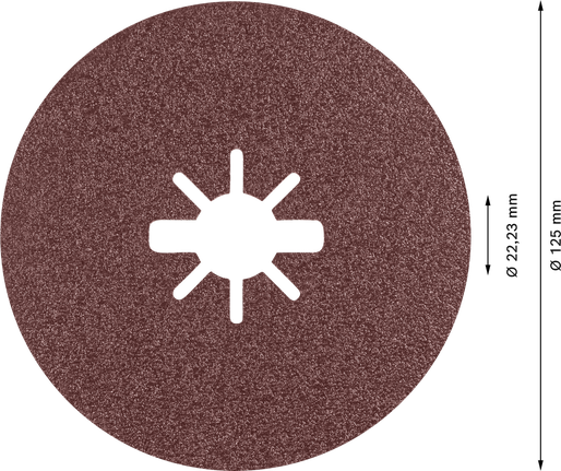 Bosch EXPERT R781 X-LOCK 125 mm 세라믹 섬유 디스크.