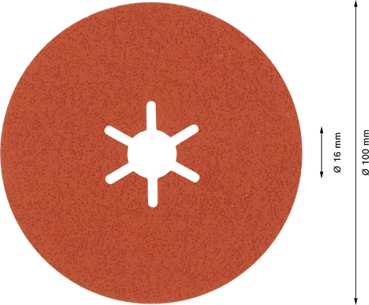 EXPERT R782 Prisma Ceramic 화이버 디스크 100mm, 16mm, G 60 Bosch EXPERT R782 프리즈마 세라믹 파이버 디스크 100mm G 60.
