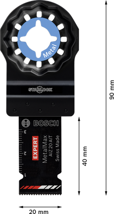 EXPERT MetalMax AIZ 20 AIT 멀티툴 블레이드 40 x 20mm 5종 Bosch EXPERT MetalMax AIZ 20 AIT 카바이드 멀티툴 블레이드.
