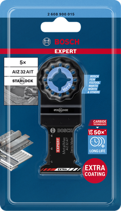 EXPERT MetalMax AIZ 32 AIT 멀티툴 블레이드 40 x 32mm 5종 Bosch 엑스퍼트 메탈맥스 멀티툴 블레이드 32×40mm 5팩.