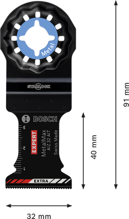 EXPERT MetalMax AIZ 32 AIT 멀티툴 블레이드 40 x 32mm 5종 Bosch EXPERT MetalMax 금속용 멀티툴 블레이드, 32mm.
